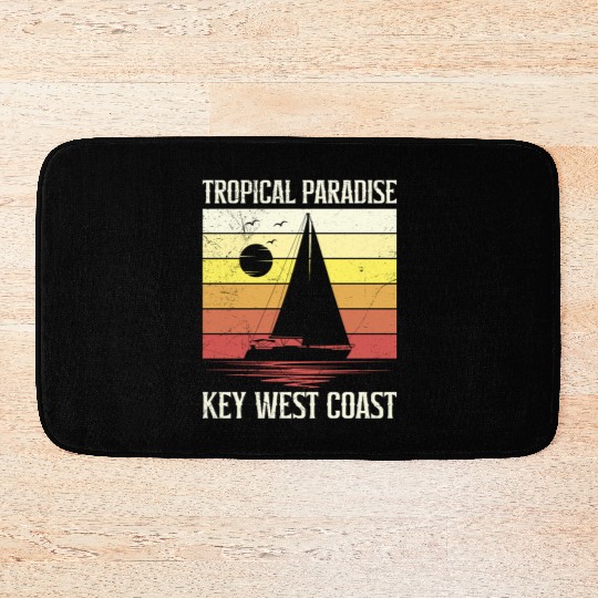 Florida TROPICAL PARADISE KEY-WEST COAST Bath Mats