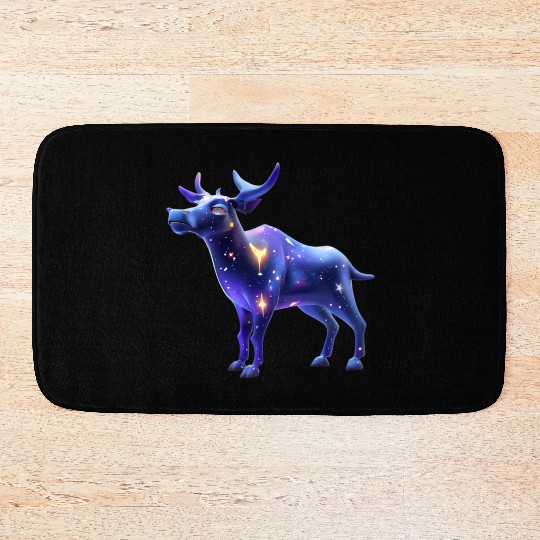 Galaxy Moose Bath Mats
