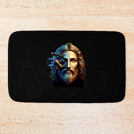 Eyes on God Hands On Lens Bath Mats