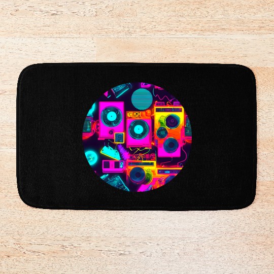 Vintage 80s party old school Bath Mats