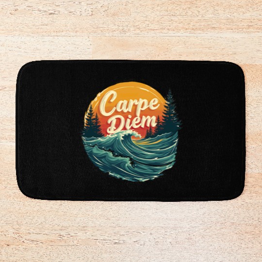 Carpe Diem Seize the Day Gift Bath Mats