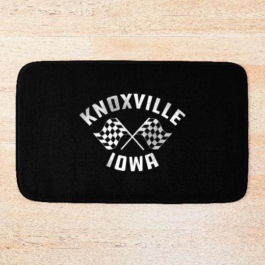 Knoxville Iowa Sprint Car Racing Dirt Track Racing Bath Mats
