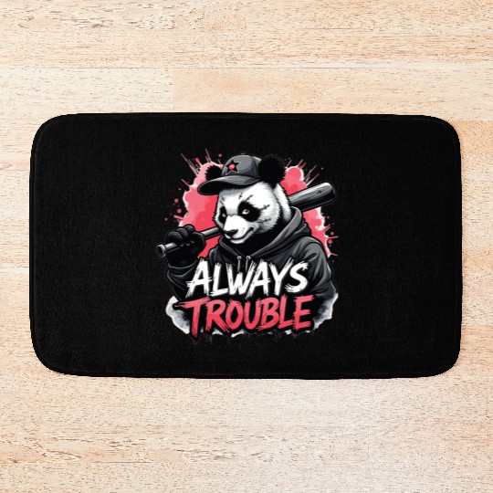 Gangster Panda Panda Bear Pandas Bath Mats