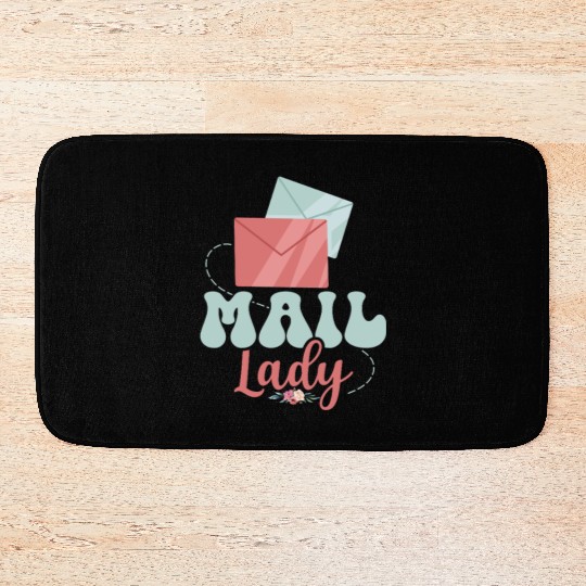 Mail Lady Postal Worker Mailman Bath Mats