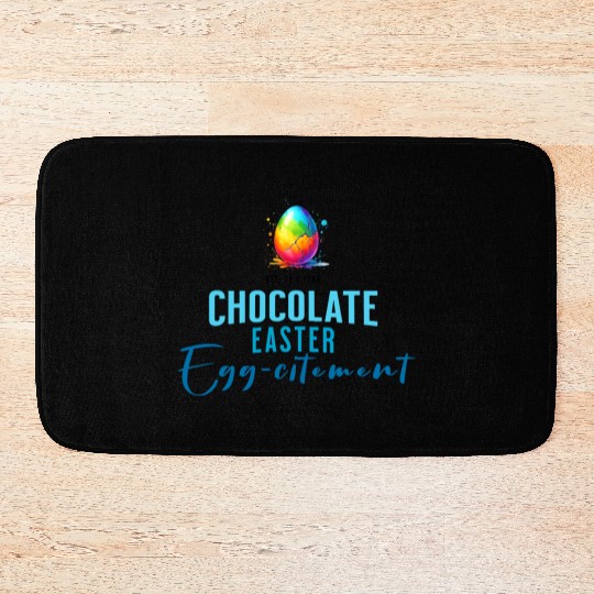 Chocolate Easter Egg-citement, Unique Bath Mats