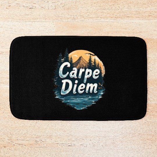 Carpe Diem Adventure Awaits Bath Mats