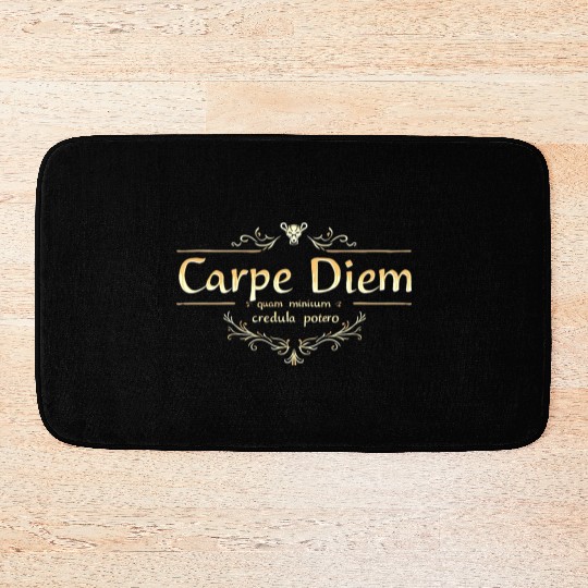Carpe Diem Classic Latin Wisdom Bath Mats