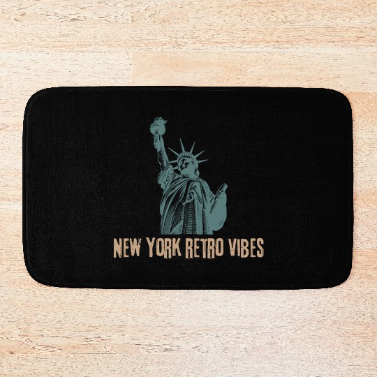 “New York Retro Vibes – Classic City Nostalgia” Bath Mats