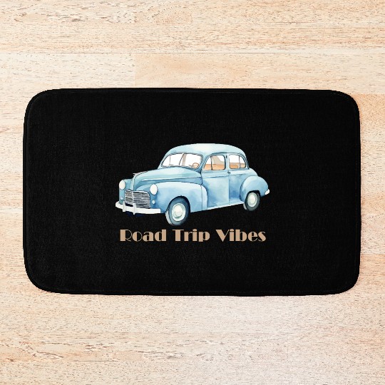 “Road Trip Vibes – Adventure on the Open Road” Bath Mats