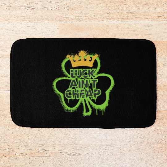Graffiti Shamrock King: Luck Ain’t Cheap Bath Mats
