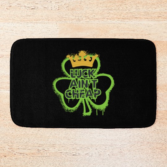 Graffiti Shamrock King: Luck Ain’t Cheap Bath Mats