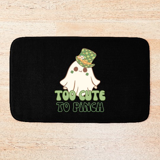 Too Cute to Pinch – St. Patrick’s Day Ghost Bath Mats