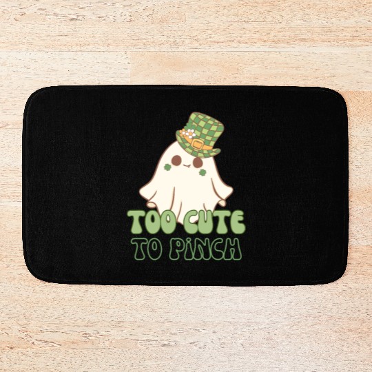 Too Cute to Pinch – St. Patrick’s Day Ghost Bath Mats