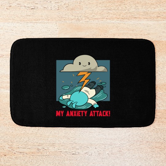 My Neck My Back My Anxiety Attack Bath Mats