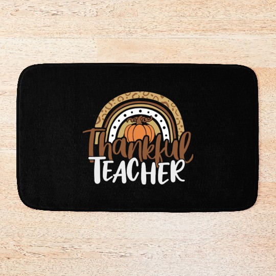 thankful teacher Bath Mats