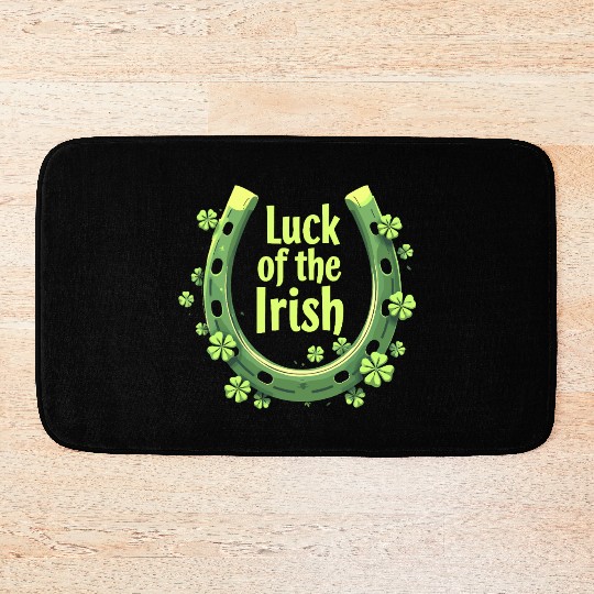 Luck of the Irish Horseshoe Design Bath Mats