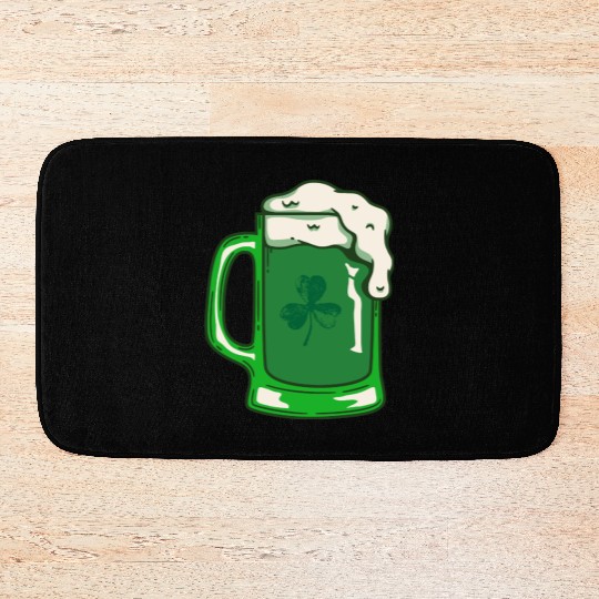 Green Beer Bath Mats
