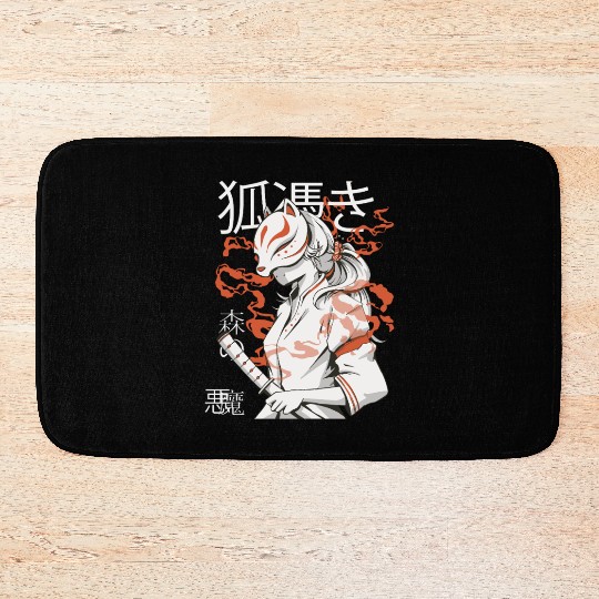 Kitsune Warrior Spirit Bath Mats