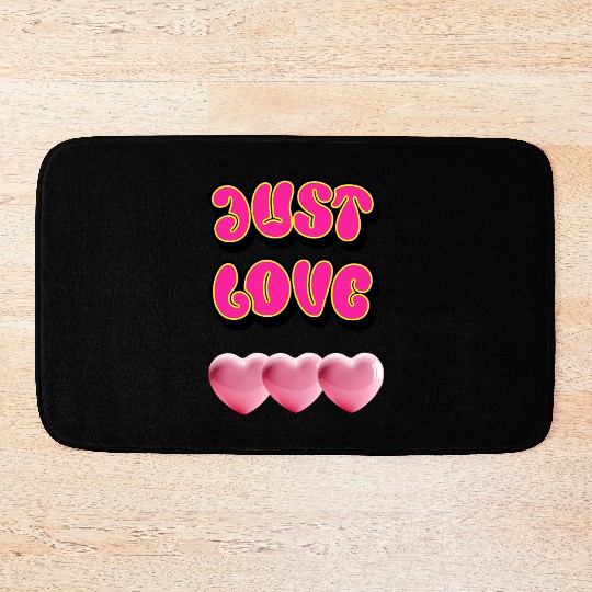 Just Love: Y2K 2000s Heart Bath Mats