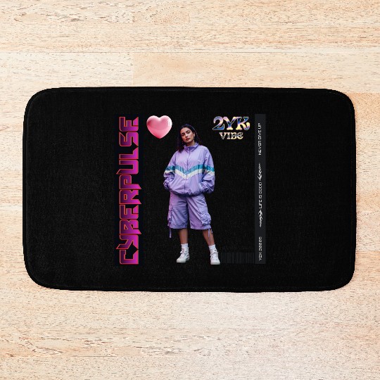 Y2K Vibes Cyberpulse Retro Bath Mats