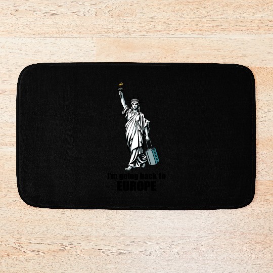 Funny Statue of Liberty USA America Sarcasm Bath Mats