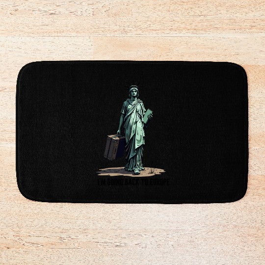 Funny Statue of Liberty USA America Sarcasm Bath Mats
