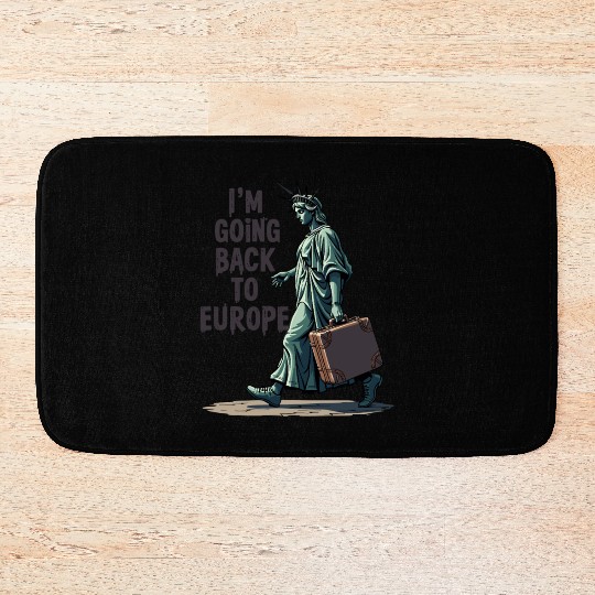 Funny Statue of Liberty USA America Sarcasm Bath Mats