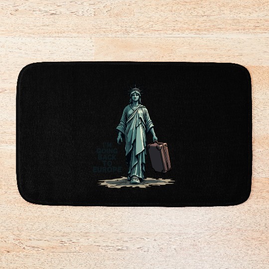 Funny Statue of Liberty USA America Sarcasm Bath Mats