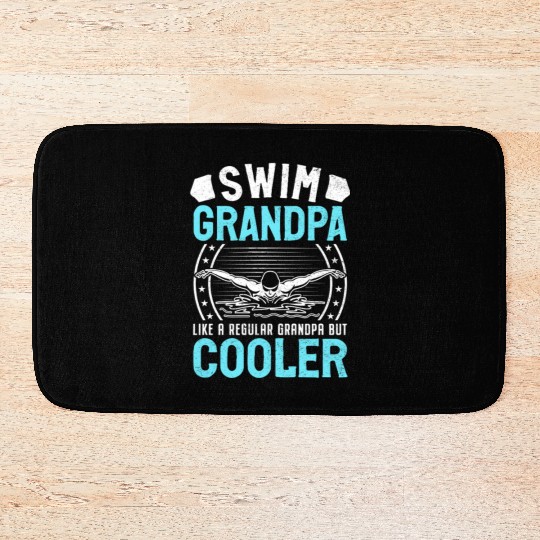 Swim Grandpa - Classic Stars & Stripes Edition Bath Mats