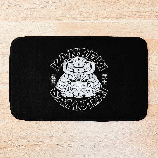 Kanreki 60th Birthday Japanese Samurai Bath Mats
