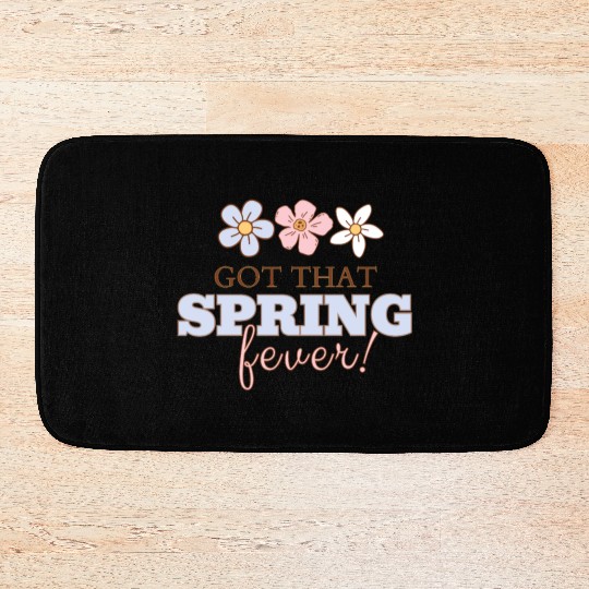 Got that Spring fever cute floral design Bath Mats