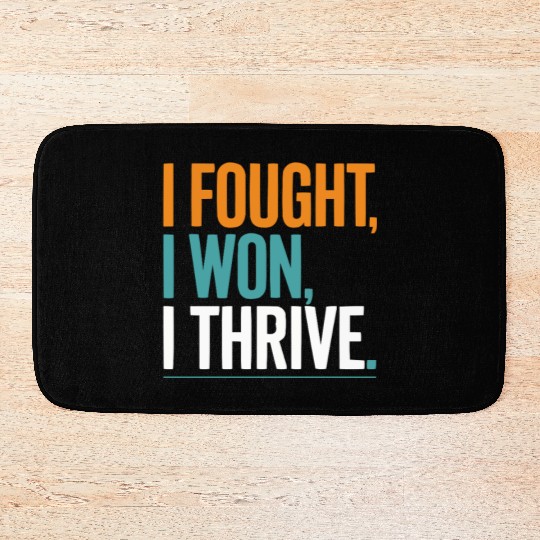 Cancer Survivor Chemotherapy Chemo Beat Cancer Bath Mats