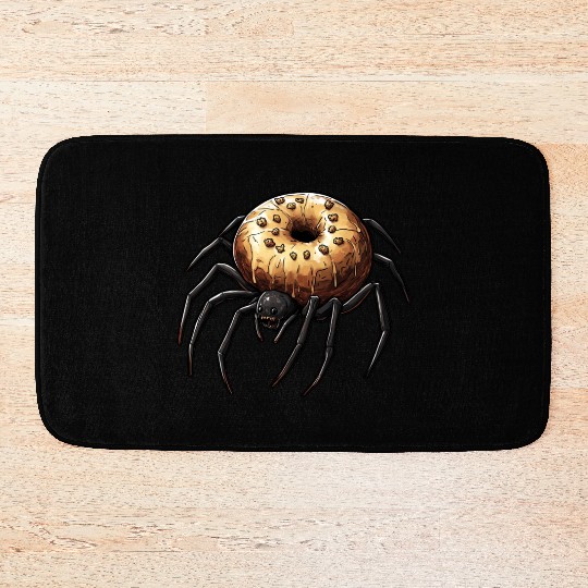 Donut Spider Funny Creative Motif Bath Mats