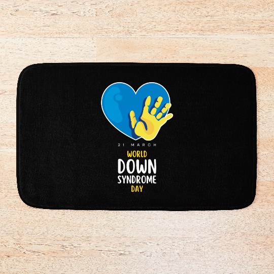 World Down Syndrome Awareness Men Women Kids Bath Mats