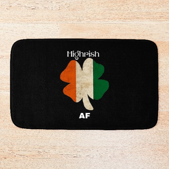Irish AF – Funny St. Patrick’s Day Drinking Bath Mats