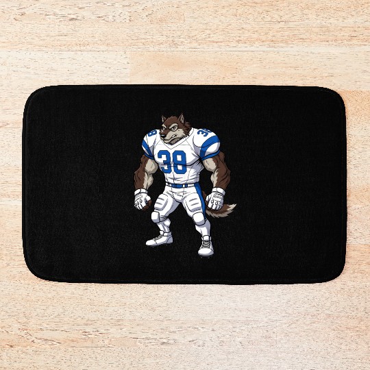 Wolf American football player Bath Mats