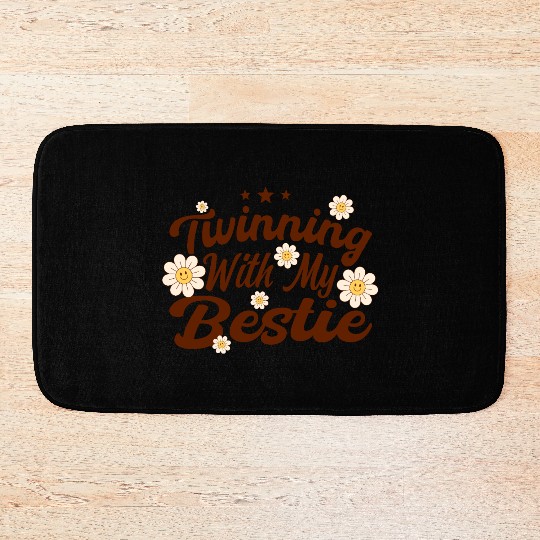 Twinning With My Bestie Spirit Week Twin Day Bath Mats