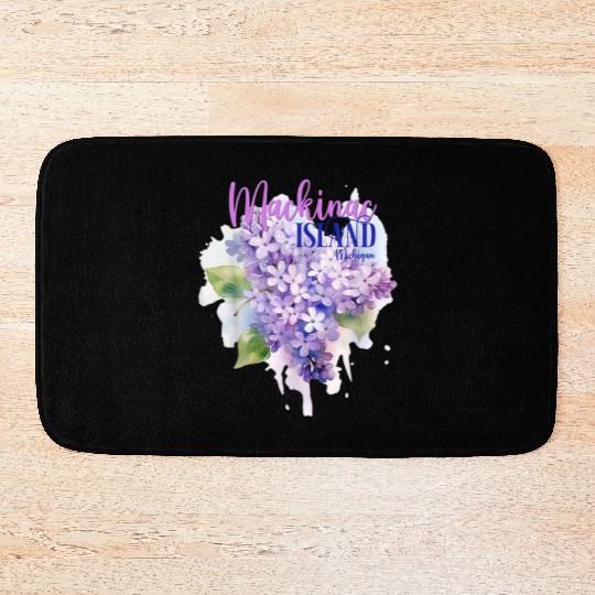 Mackinac Island Michigan Lilacs Lilac Festival Sta Bath Mats