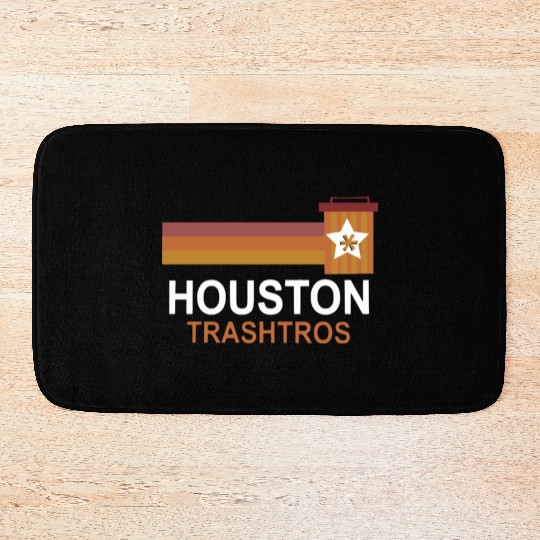 Houston Trashtros Asterisks Bath Mats