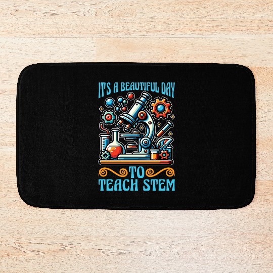 STEM Teacher It's A Beautiful Day Computer Science Bath Mats