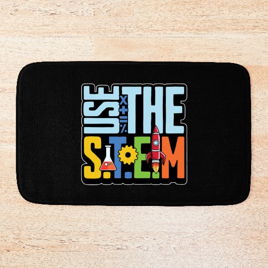 STEM Teacher Use The STEM Loves Computer Science Bath Mats