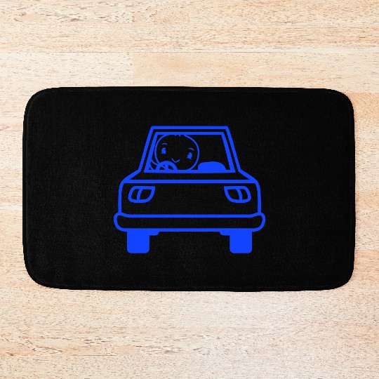 Bird Car Driving Driver's License Mobile Road Cool Bath Mats