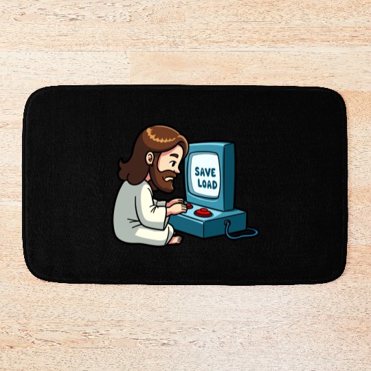 Jesus Saves and Loads Bath Mats