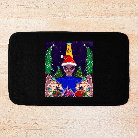 Alien Christmas Gifts Collection Time! Bath Mats