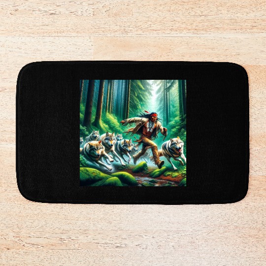 Native American Runner Bath Mats