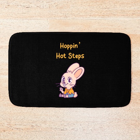 Dancing Bunny | Hoppin' Hot Steps | Unisex | Bath Mats