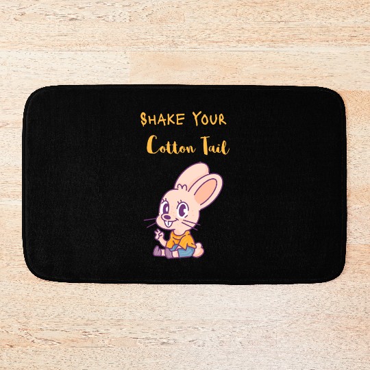 Dancing Bunny | Shake Your Cotton Tail | Unisex | Bath Mats