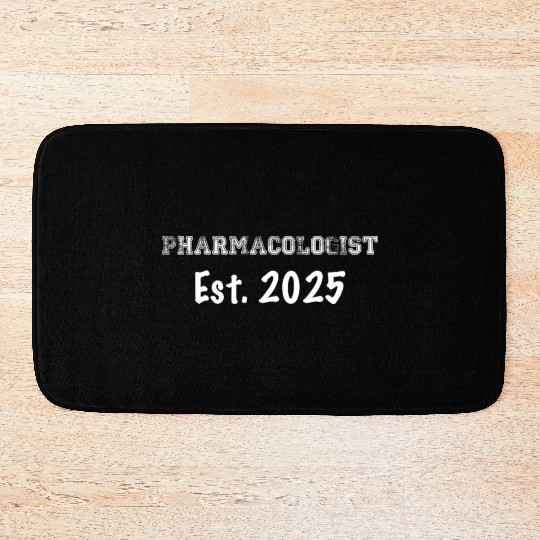Pharmacologist Graduation Gift 2025 Bath Mats
