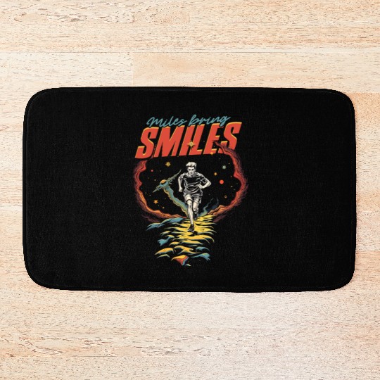Marathon Marathoner Running Bath Mats