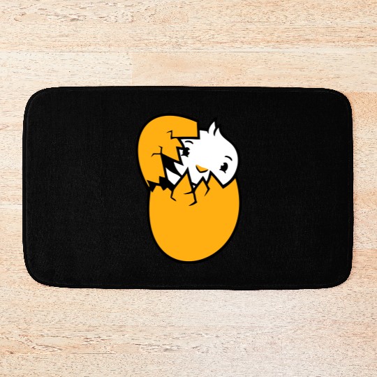 Bird Duck Hatches Egg Easter Easter Egg Baby Child Bath Mats